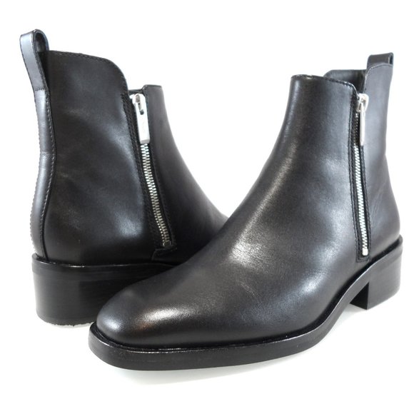 NWT$525 3.1 Phillip Lim Alexa Leather Ankle Bootie Dual Side Zippers Boots 38.5 - Picture 9 of 17